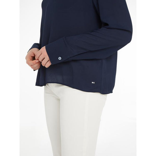 THF - VISCOSE CREPE V-NECK - DW5