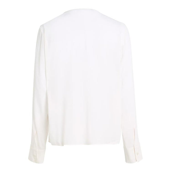 THF - VISCOSE CREPE V-NECK - YBH