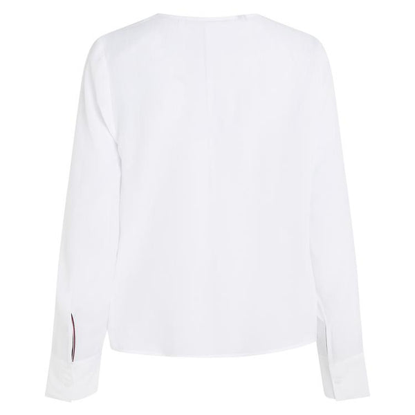 THF - VISCOSE CREPE V-NECK - YCF