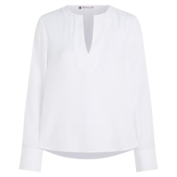 THF - VISCOSE CREPE V-NECK - YCF