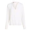 THF - VISCOSE CREPE V-NECK - YBH